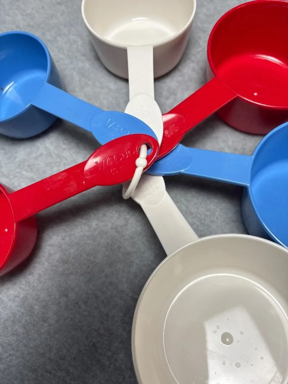 Progressive Prepworks Plastic Measuring Cups Red White & Blue 9-Piece Set Cookin
